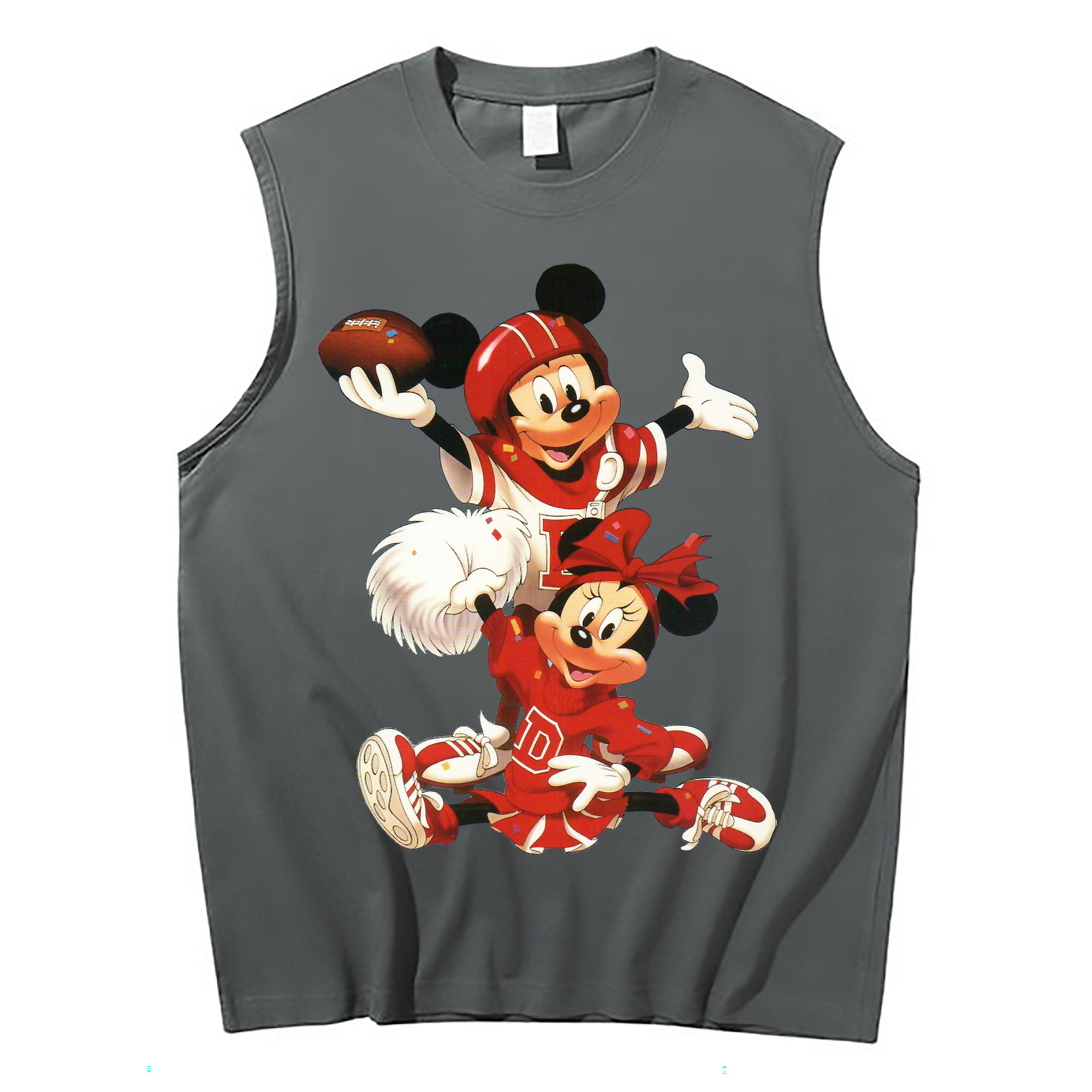 ミッキーマウス Mickey Mouse コットン100％タンクトップ（フロントプリント）